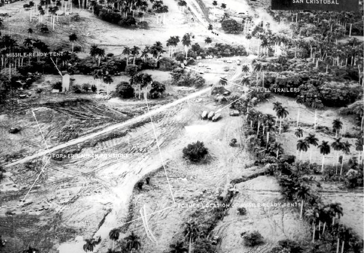 Misilak ezarritako tokietako baten argazkia.