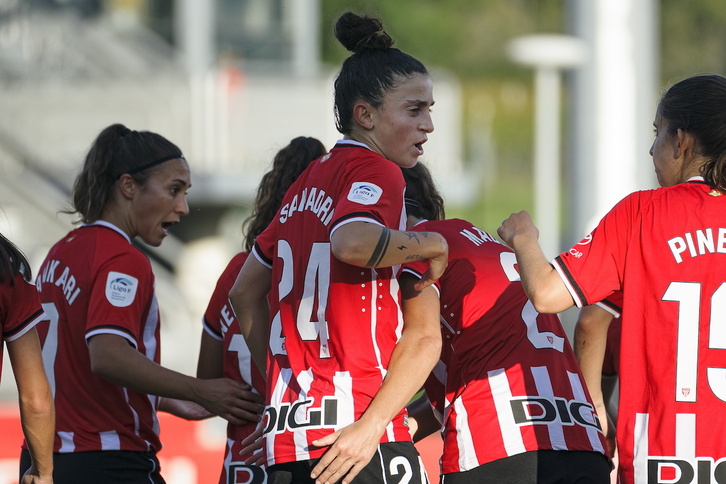Marta Sanadri, en el partido ante el Sporting de Huelva.