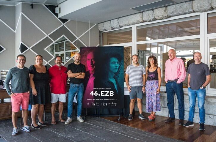 Euskal Zine Bileraren aurpenean, antolatzaile taldea.