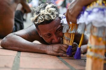 Imagen d ela procesión.