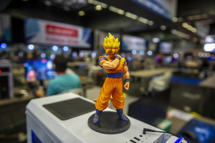 Euskal Encounter informatika zaleen topaketa ezaguna, artxiboko irudian.