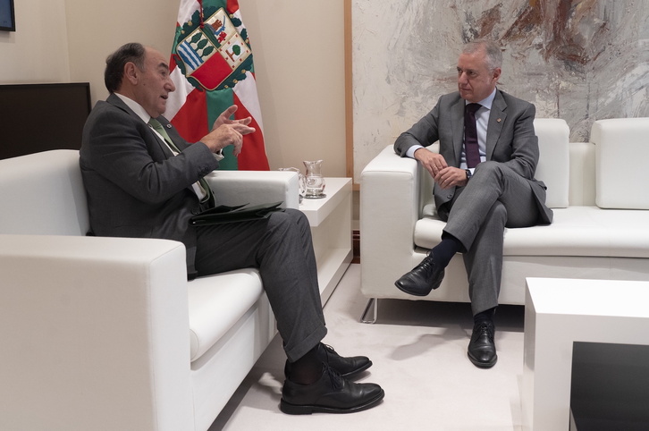 Sánchez Galán, en su conversación con Urkullu.