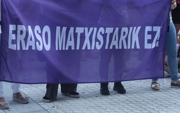 Una concentración contra las agresiones machistas, en una imagen de archivo.