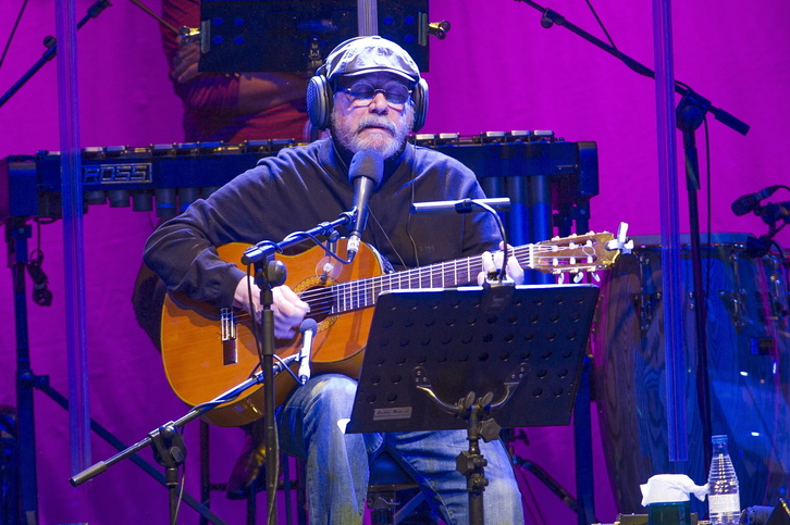 Silvio Rodriguez, Donostian 2016an eman zuen kontzertuan.