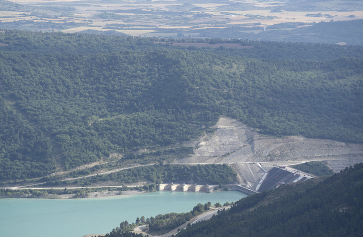 Vista de la presa del embalse de Esa en 2021.