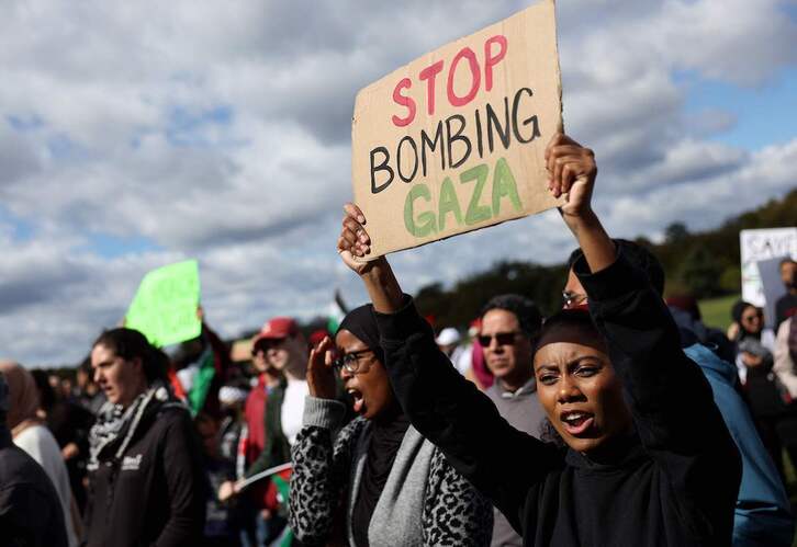 Protesta para denunciar la masacre en Gaza, el pasado sábado en Washington.