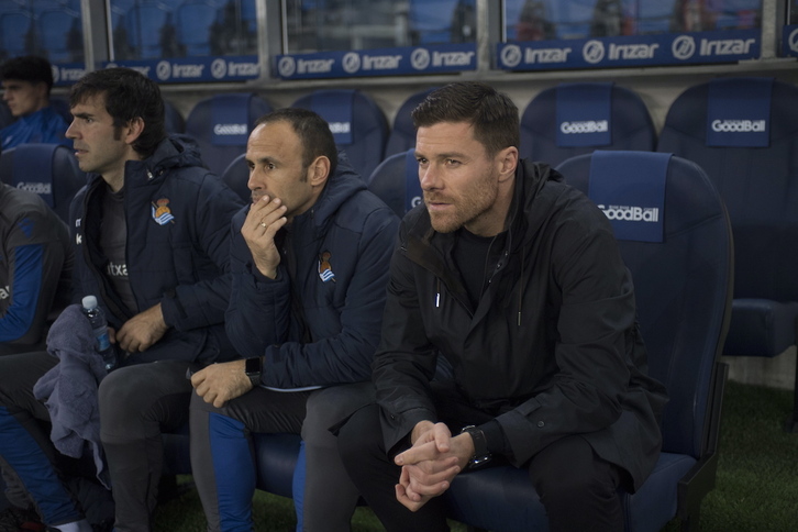 Xabi Alonso, en 2019, cuando era entrenador de la Real Sociedad B.