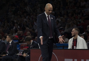 Joan Peñarroya joan den astean Zalgiris Kaunas taldearen aurkako Euroligako partidan.