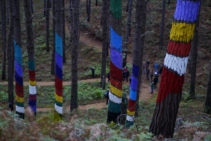 El nuevo Bosque de Oma, que este viernes ha sido inaugurado oficialmente por la Diputación de Bizkaia.