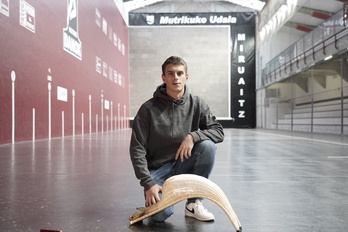 Mikel Mancisidor, Mutrikuko Miruaitz pilotalekuan.