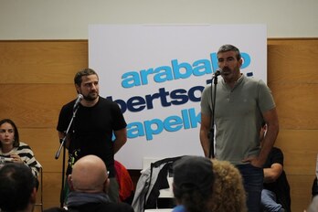 Asier Otamendi nagusitu zen Araiako saioan.