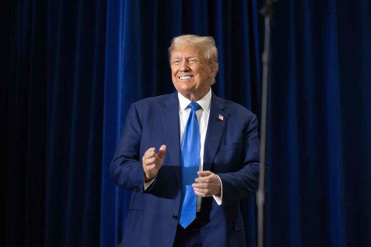 Trump kanpainako ekitaldi batean, urriaren 23an.