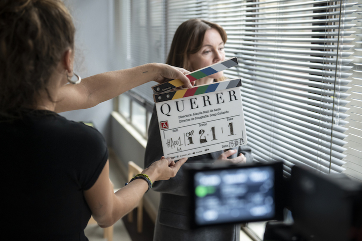Imagen del rodaje de la serie ‘Querer’.