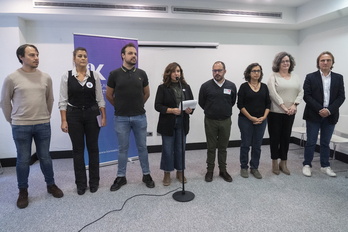 Rueda de prensa de Kontseilua junto a representantes de otras lenguas minorizadas del Estado.