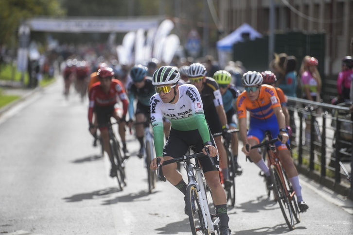 Diego Ruiz de Arkaute, en cabeza en el inicio del calendario vasco en Tolosa.