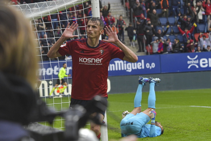 Budimir ha anotado su sexto gol liguero tras el doblete frente al Girona.