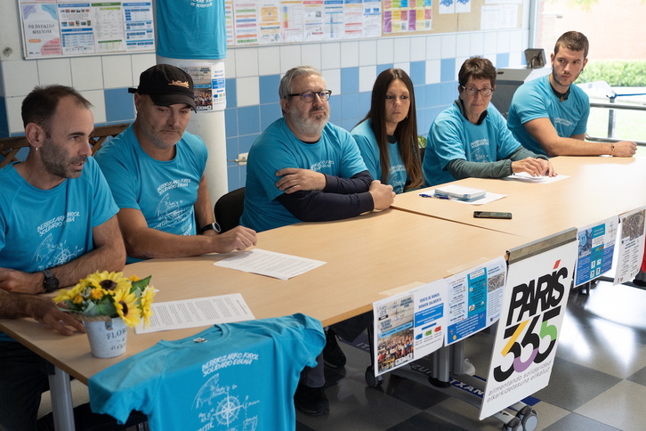 Representantes de los diferentes organismos que coordinan el Día del Deporte Solidario de Berriozar han animado a participar en la iniciativa.