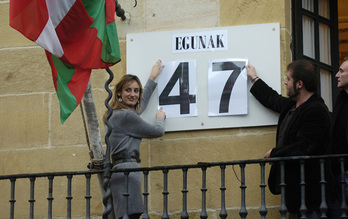 ‘Alakrana’ askatu zuten eguneko argazkia, Bermeon.