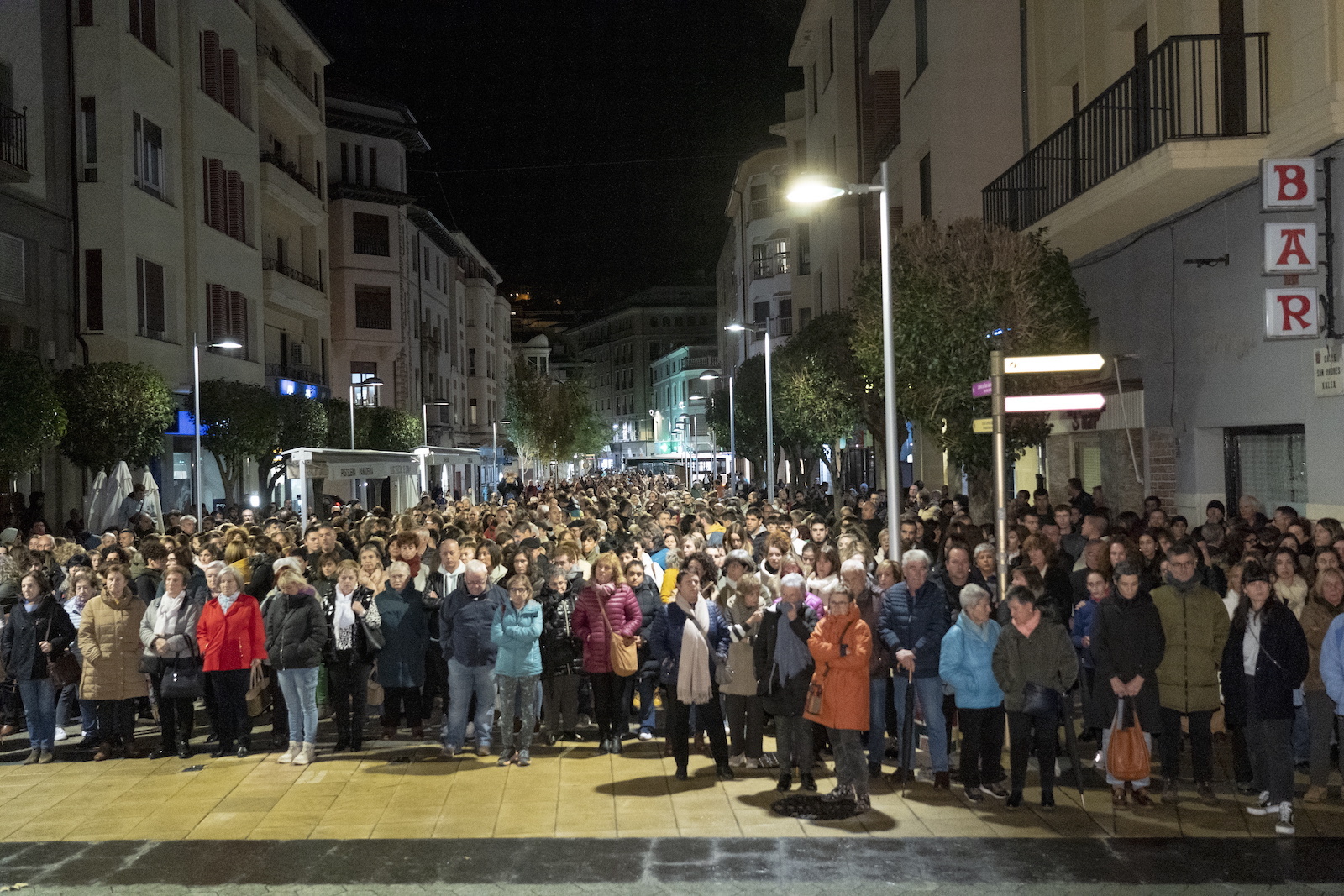 Protesta contra la violencia vicaria. (Iñigo URIZ | FOKU)