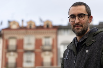 Iker Moreno, miembro de la Red de Torturados de Nafarroa.