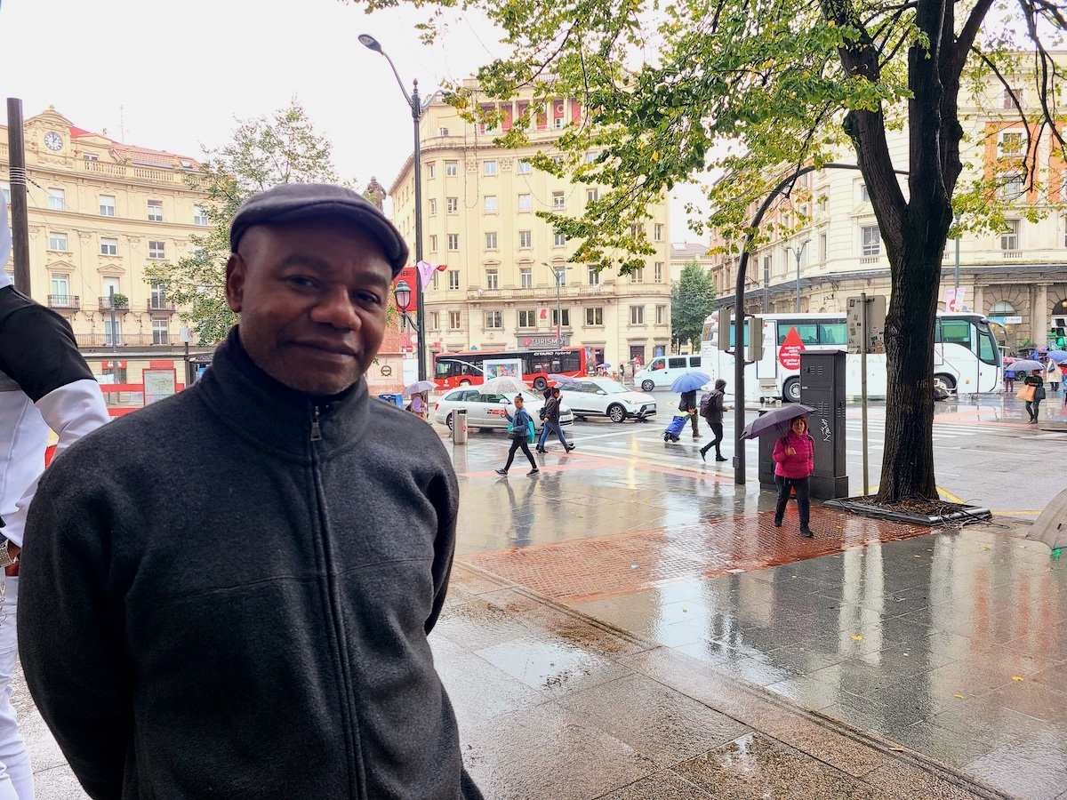 Souradjou Alí durante la entrevista con NAIZ. (NAIZ)