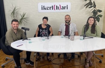 'Ikerl(h)ari' podcastaren lehenengo atalaren irudia.