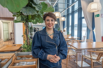 Ebru Baybara ha estado en Donostia esta semana.