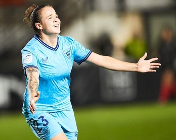 Zugasti celebra el gol de la victoria.