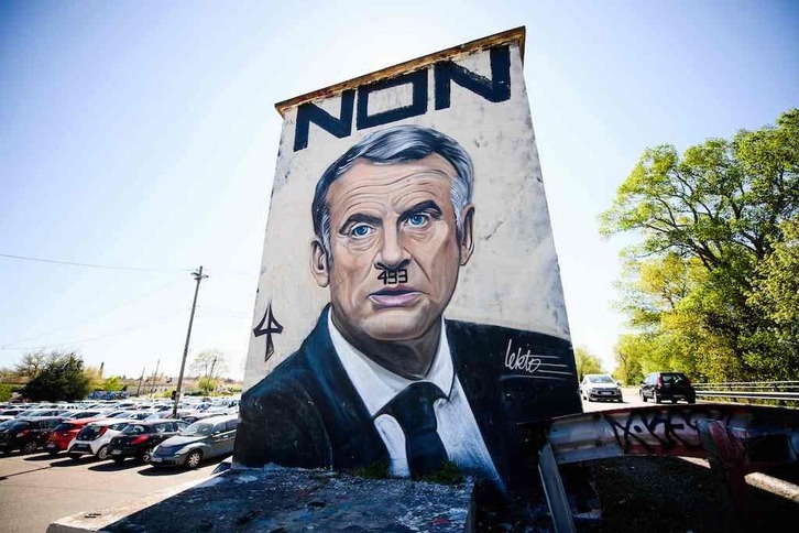 Graffitti firmado por Lekto en Avignon. La obra fue borrada al igual que la que le ha llevado después al banquillo