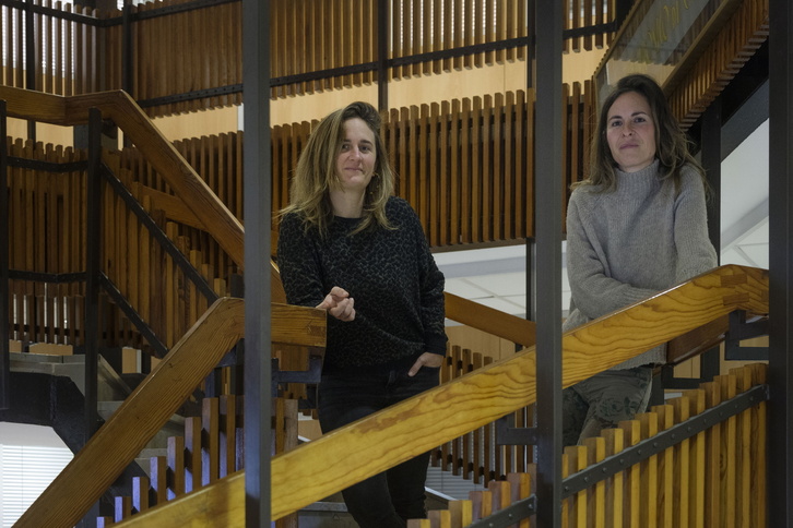 Miren Aranguren eta Ainara Santamaria.