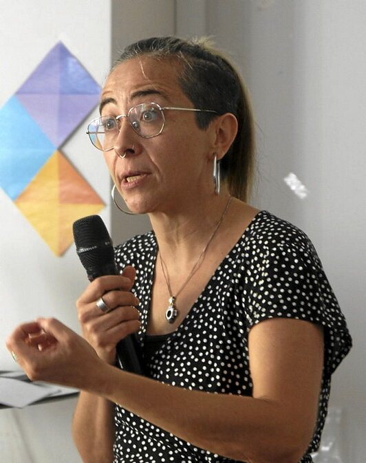 Elba Mansilla Hernanin izandako jardunaldietan.