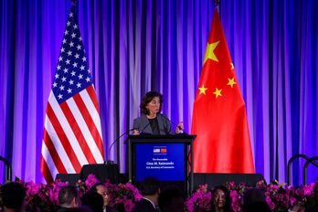 La secretaria de Comercio de EEUU Gina M. Raimondo 