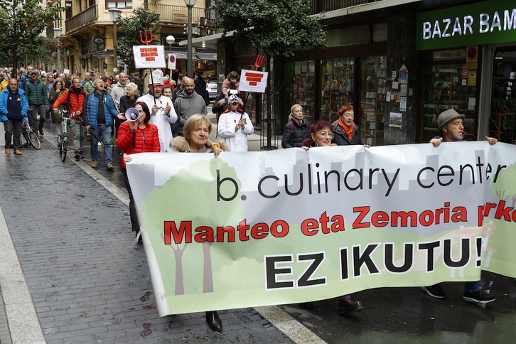 Imagen de la movilización realizada este sábado.