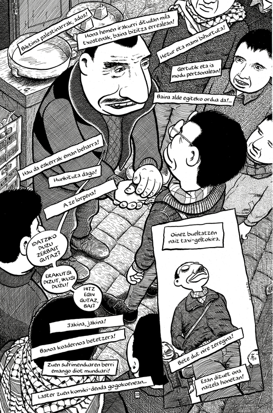 Joe Saccoren klasiko honen orrialde bat.