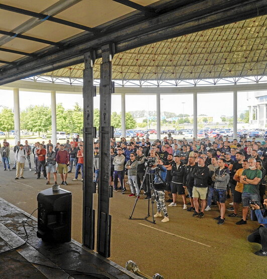 Michelin Gasteizko langileen batzarra, ekainean.