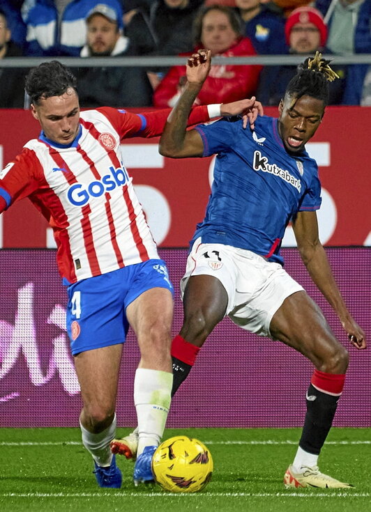 Nico Williams jugó muy bien en Girona.