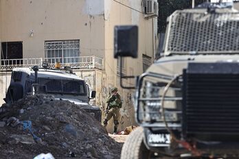 Un soldado israelí en Jenin, este miércoles.