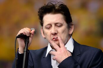 Imagen de archivo de Shane MacGowan, durante un concierto en 2014.