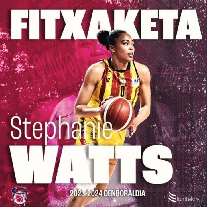 Stephanie Watts, Lointek Gernika Bizkaiaren azken fitxaketa.