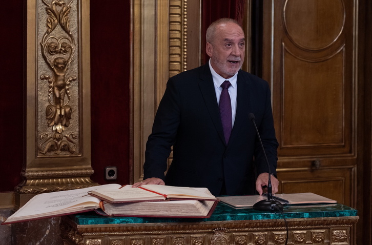 El consejero Cigudosa, al renovar en el cargo en agosto.