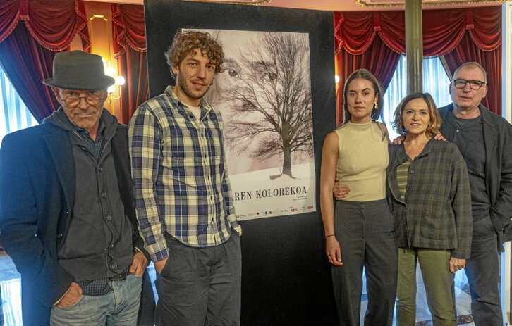 Apaolaza, Olivares, Arrieta, Gabilondo eta Bernues, aurkezpenean.