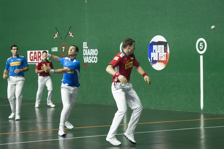 Unai Laso gogotsu aritu da, baina ez du aukera askorik izan Artola-Imaz bikain batzuen aurrean.