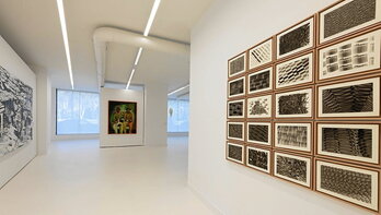 Vista general de la exposición, “Una tradición moderna”, con la que la Fundación Bilbaoarte celebra su 25º aniversario mostrando obras de su colección.