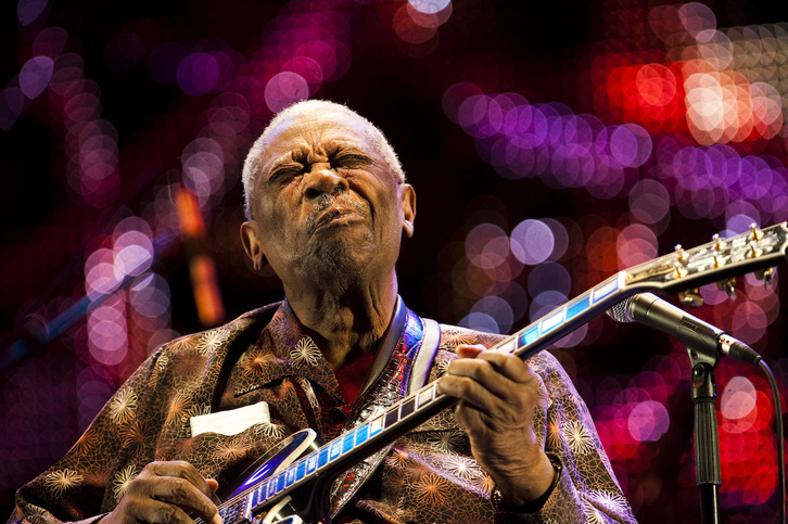 B.B. King, en Jazzaldia de 2011. 