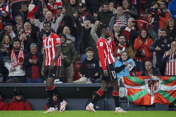 Los hermanos Iñaki y Nico Williams, imagen del buen momento que en estos instantes atraviesa el Athletic.