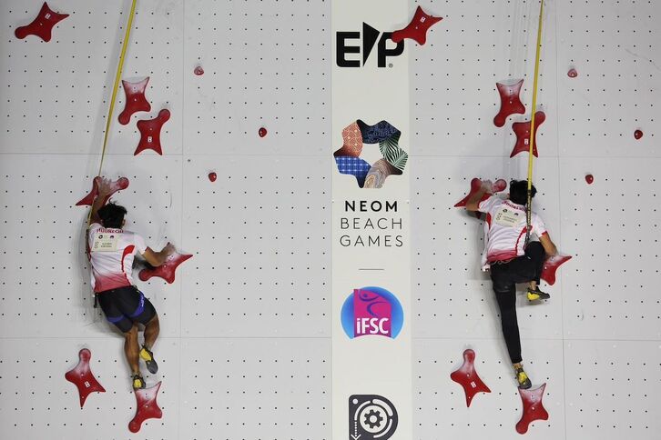 Saudi Arabian jokatutako lehiaren irudia.