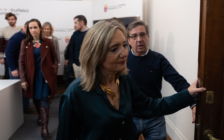 Cristina Ibarrola, tras su comparecencia para valorar la moción de censura en su contra.