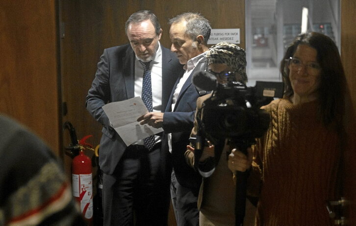 Esparza, poco antes de protagonizar una espectacular pataleta en el Parlamento.