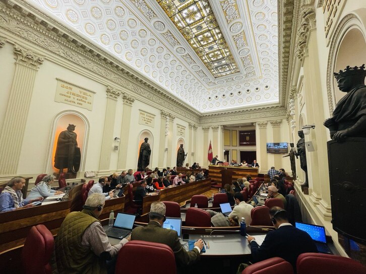 Reciente pleno de las Juntas Generales de Araba.