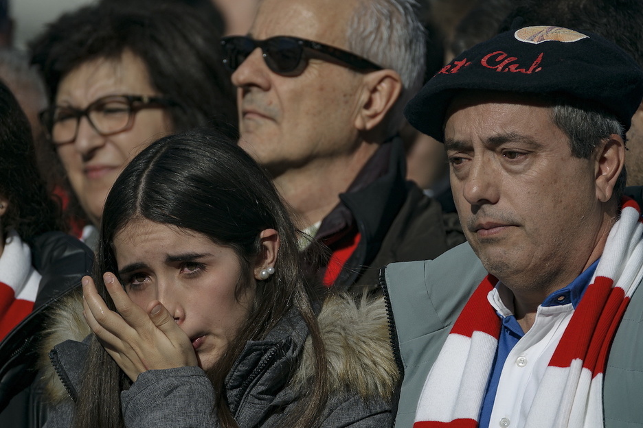 Emoziorako tartea ere egon da Iribarren estatuaren inaugurazioan.